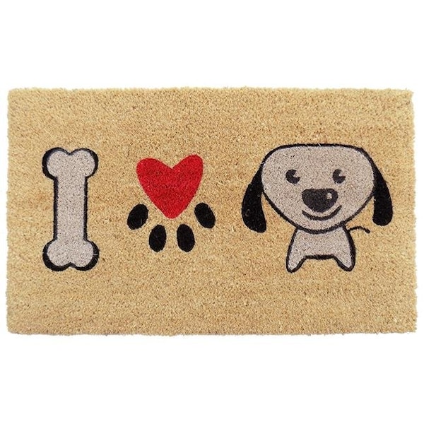 Imports Decor Inc Imports Decor 535PVC I Love Puppy Door Mat 535PVC - main